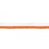 Paspelband zweifarbig Meterware weiß orange Breite: 1cm