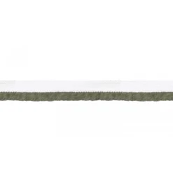 Paspelband zweifarbig Meterware weiß khakigrün Breite: 1cm