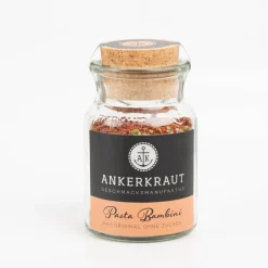 Pasta Bambini zuckerfrei Gewürzmischung im Glas 80g mit Korkdeckel von Ankerkraut