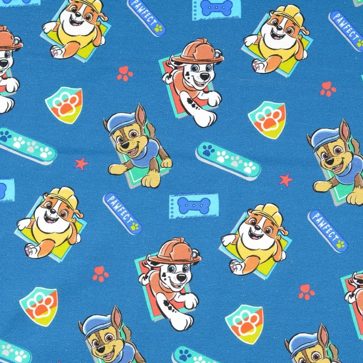 Paw Patrol Jersey Stoff Baumwolle PAWFECT blau 1,50m Breite