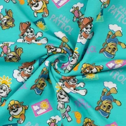 Paw Patrol Jersey Stoff Baumwolle türkis 1,50m Breite