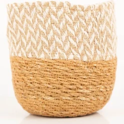Pflanzkorb 3er Set aus Jute und Hogla von Boltze