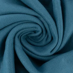 Plaid aus Polyester mit grobem Kettelrand einfarbig blau 125x150cm