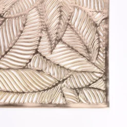 Platzset Blätter perforiert Kunststoff gold 30x45cm