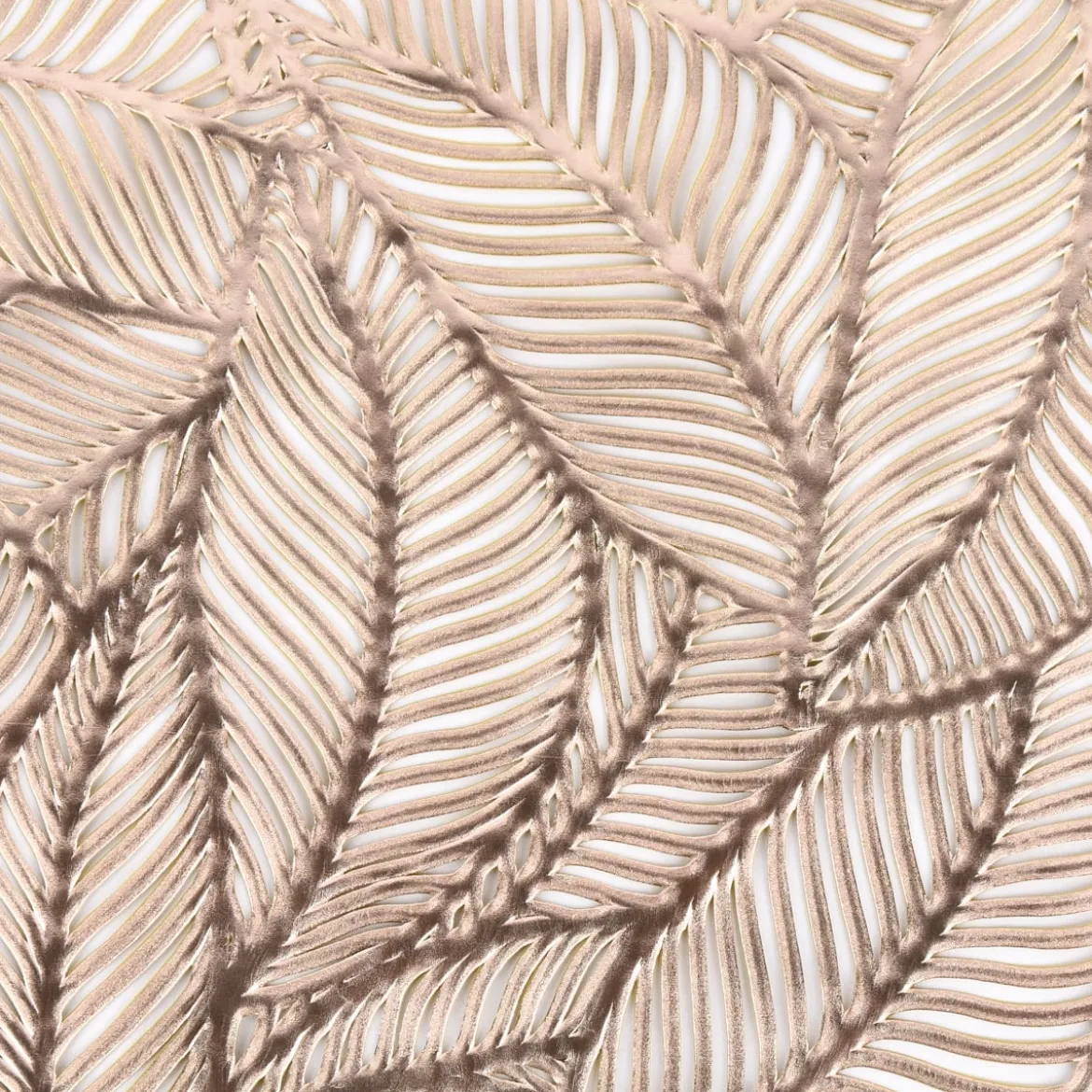 Platzset Blätter perforiert Kunststoff gold 30x45cm