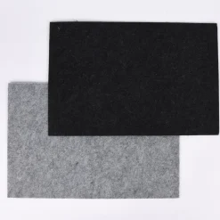 Platzset Filz eckig schwarz oder grau 45x30cm