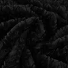 Plüsch Stoff Fellimitat Kunstfell Chevron Relief einfarbig schwarz 1,58m Breite