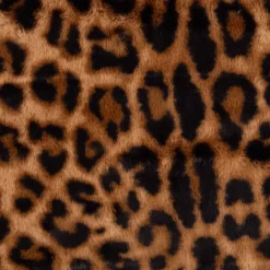 Plüschstoff Fellimitat Leopard braun 1,50m Breite