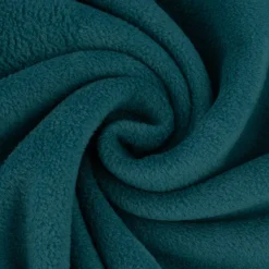 Polar Fleece Stoffe Fleecestoff petrol 1,48m Breite