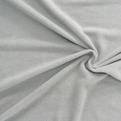 Polar Fleece Stoffe Fleecestoff hellgrau
