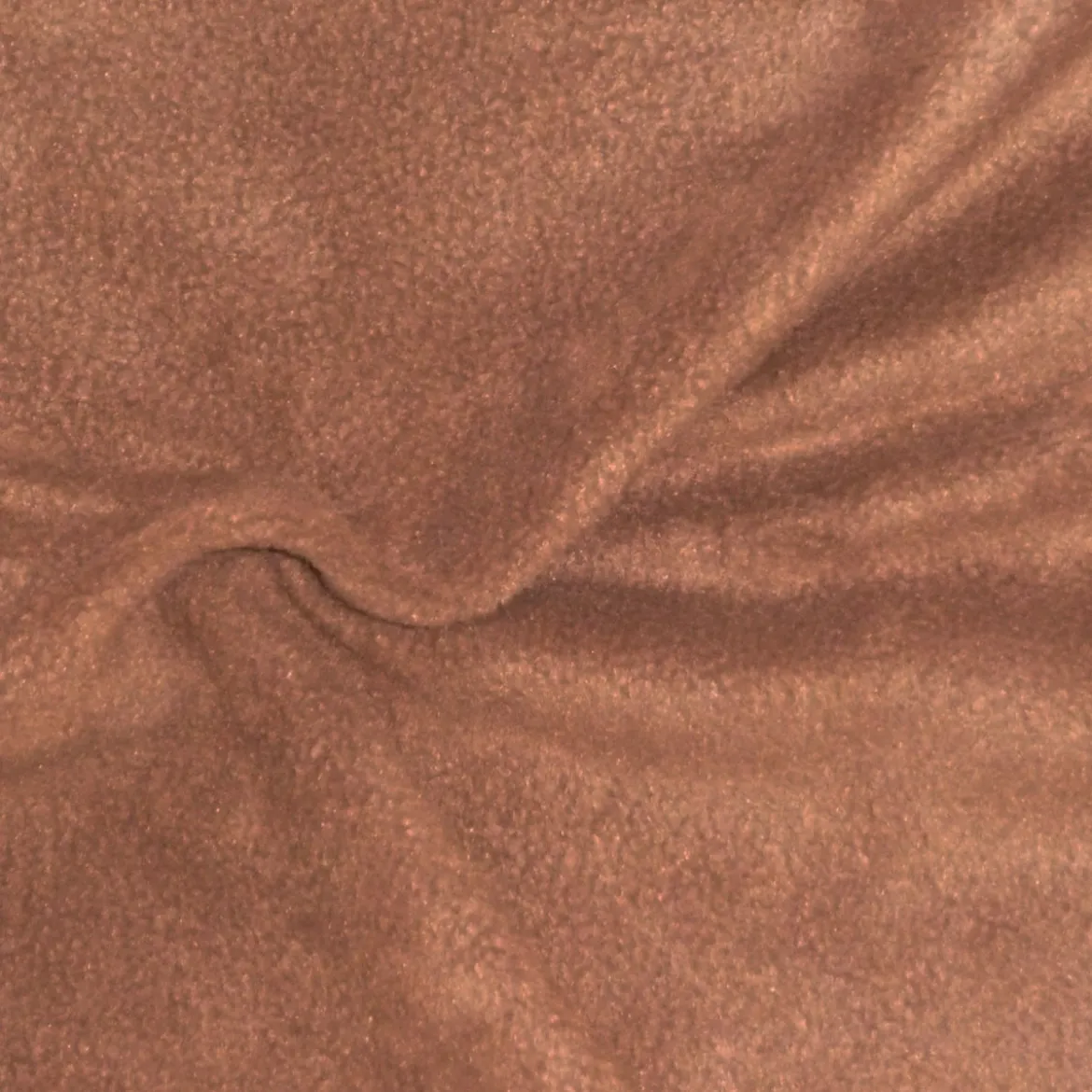Polar Fleece Stoffe Fleecestoff mittelbraun