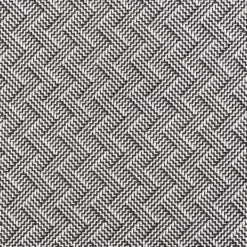 Polsterstoff Dekostoff Jacquard Flachgewebe Alba Chevron schwarz wollweiß 1,40m Breite