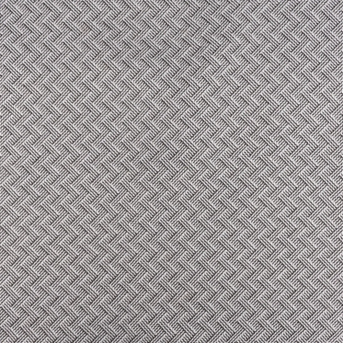 Polsterstoff Dekostoff Jacquard Flachgewebe Alba Chevron schwarz wollweiß 1,40m Breite