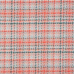 Polsterstoff Dekostoff Jacquard Flachgewebe Victoria Karo rosa türkis 1,40m Breite