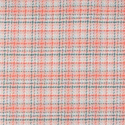 Polsterstoff Dekostoff Jacquard Flachgewebe Victoria Karo rosa türkis 1,40m Breite