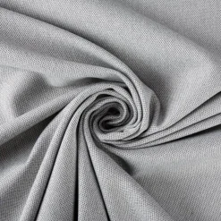 Polsterstoff Dekostoff Jacquard Flachgewebe Jane Struktur uni grau 1,40m Breite