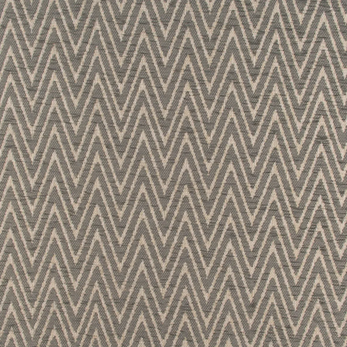 Polsterstoff Dekostoff Jacquard Flachgewebe Mira Chevron hellgrau beige 1,40m Breite
