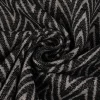 Polsterstoff Dekostoff Jacquard Flachgewebe Mira Chevron schwarz hellgrau 1,40m Breite
