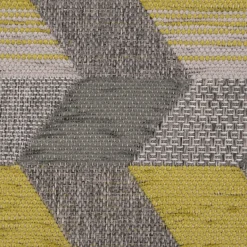 Polsterstoff Dekostoff Jacquard Flachgewebe Mira Rechtecke schräg grau blau grün 1,40m Breite