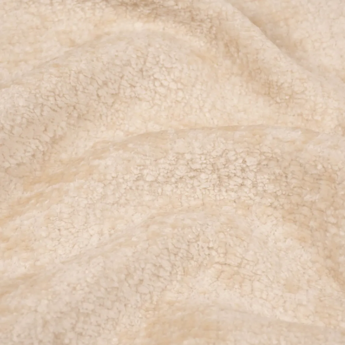 Polsterstoff Dekostoff Wärmevorhangstoff Akustik Soft Teddy Deluxe creme 1,45m Breite