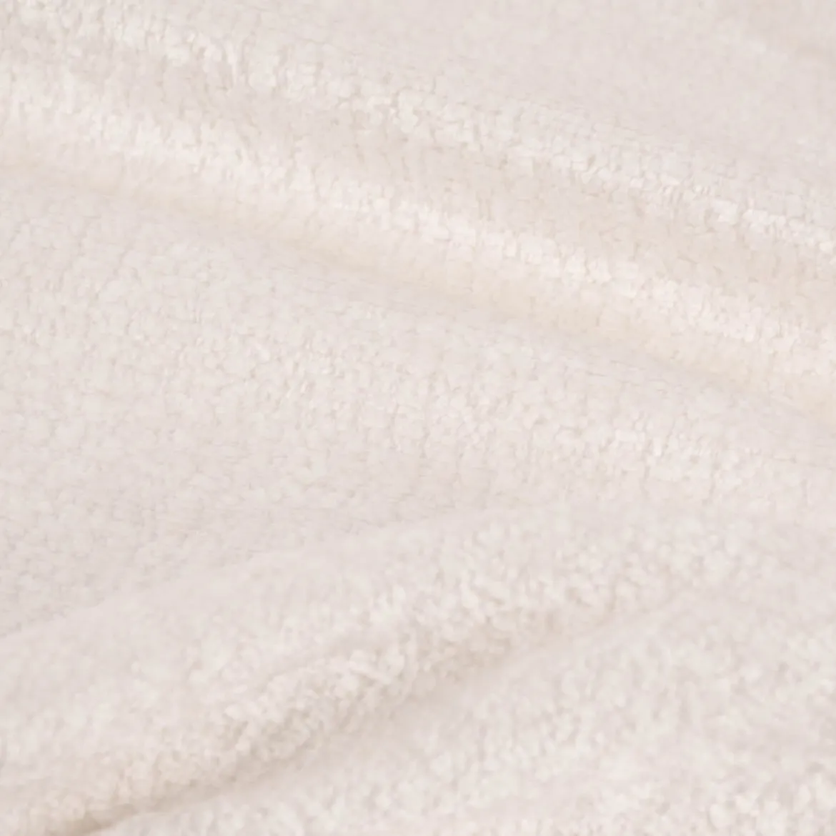 Polsterstoff Dekostoff Wärmevorhangstoff Akustik Soft Teddy Deluxe offweiß 1,45m Breite