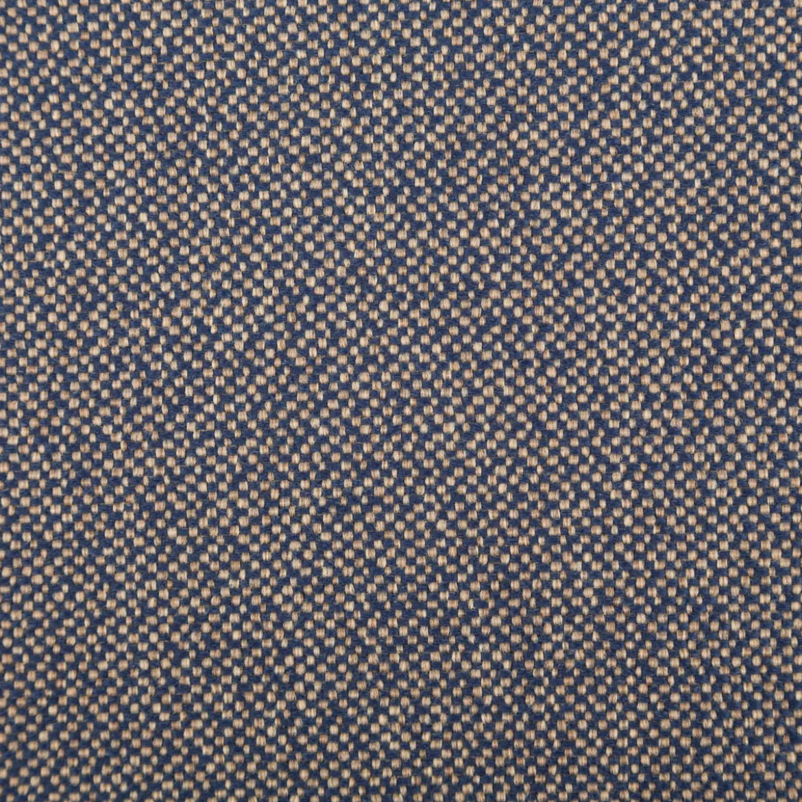 Polsterstoff Flachgewebe Dobby Trento uni meliert blau sand 1,40m Breite