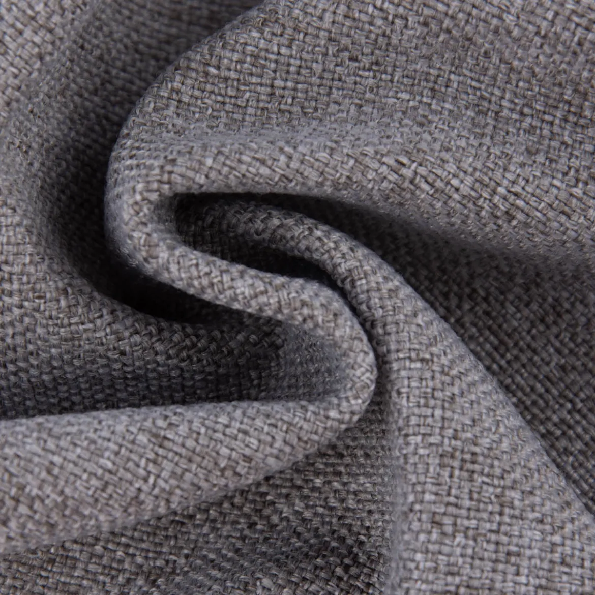 Polsterstoff LUXURY mit Fleckschutz silbergrau meliert 1,40m Breite