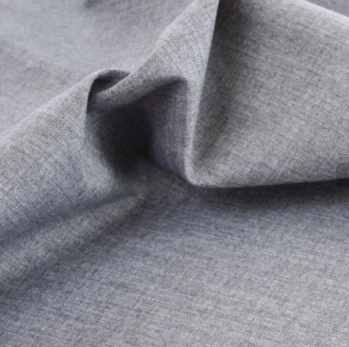 Polsterstoff LUXURY mit Fleckschutz schattenblau meliert 1,40m Breite