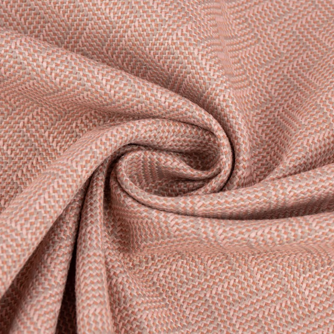 Polsterstoff Möbelstoff Dekostoff Jacquard Flachgewebe Alba Chevron rosa 1,40m Breite