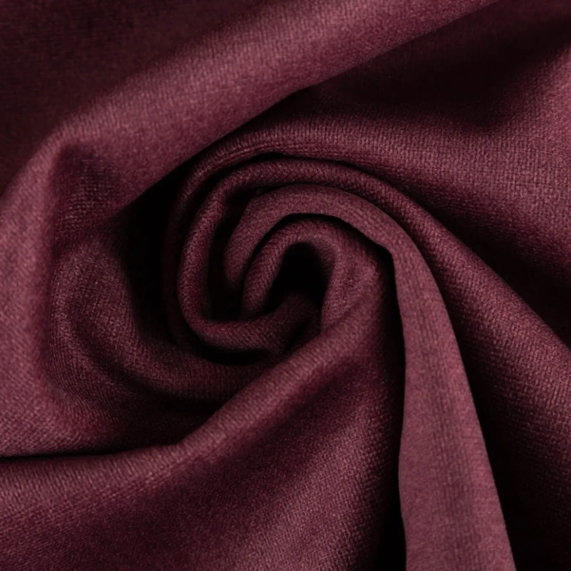 Polsterstoff Mikrofaser-Samt Fleckschutz Easy Clean Vena uni aubergine 1,45m Breite