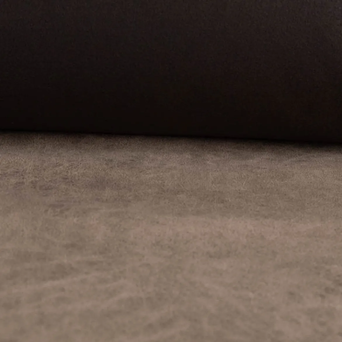 Polsterstoff Mikrofaser Valentina Lederlook savannah-braun1,42m Breite