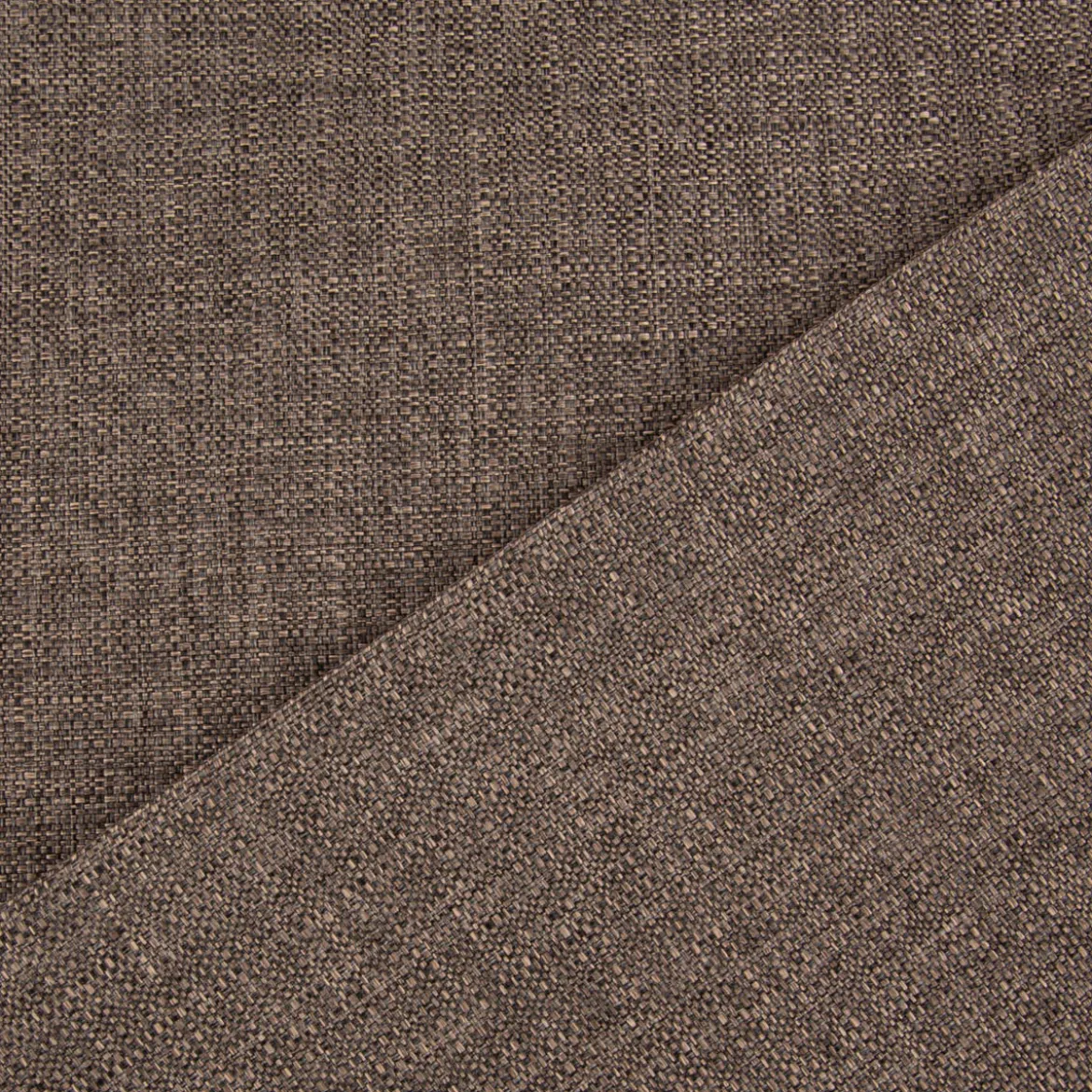 Polsterstoff Outdoorstoff Olefina mit Fleckschutz uni Struktur braun 1,45m Breite