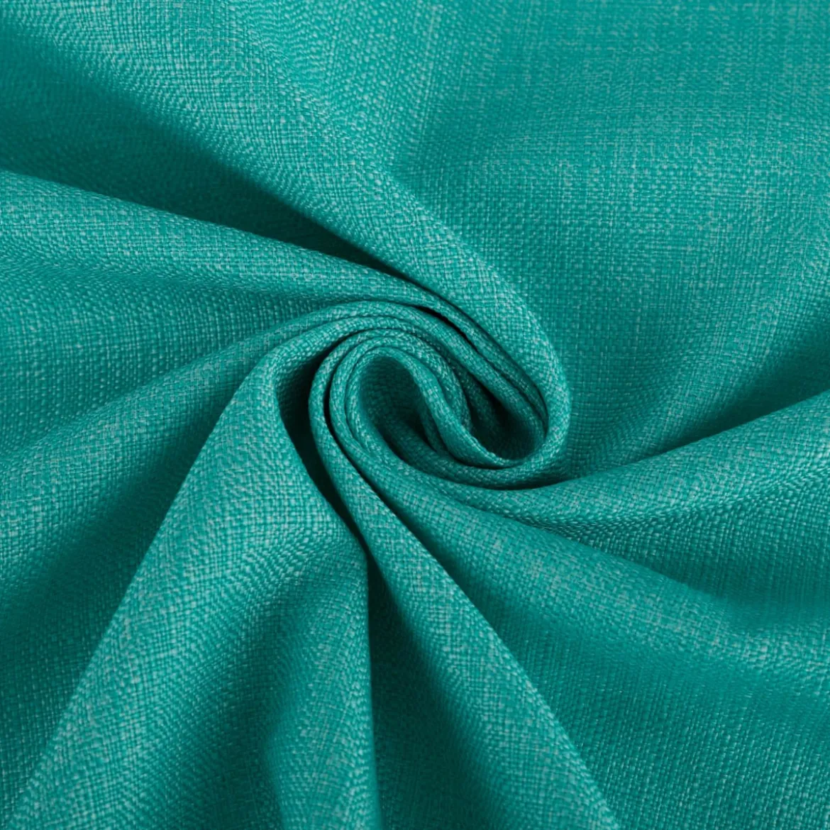 Polsterstoff Outdoorstoff Olefina mit Fleckschutz uni Struktur türkis 1,45m Breite