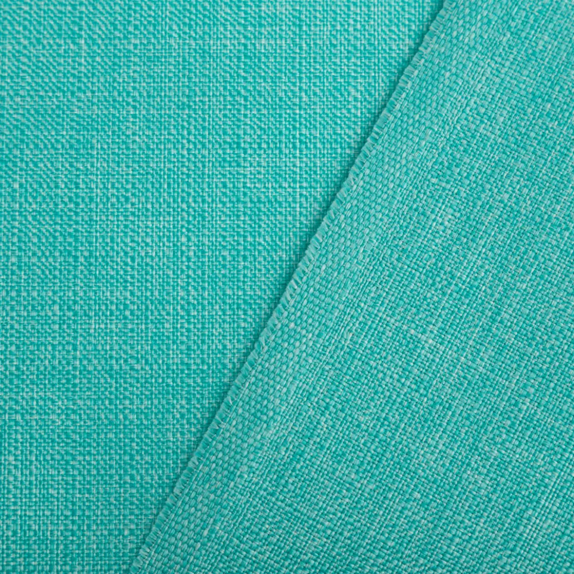 Polsterstoff Outdoorstoff Olefina mit Fleckschutz uni Struktur türkis 1,45m Breite