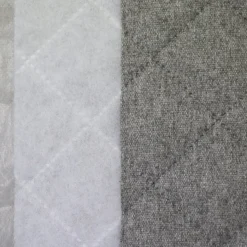 Polsterstoff QUATTRO Filzoptik gesteppt grau 1,40m Breite