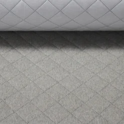 Polsterstoff QUATTRO Filzoptik gesteppt grau 1,40m Breite