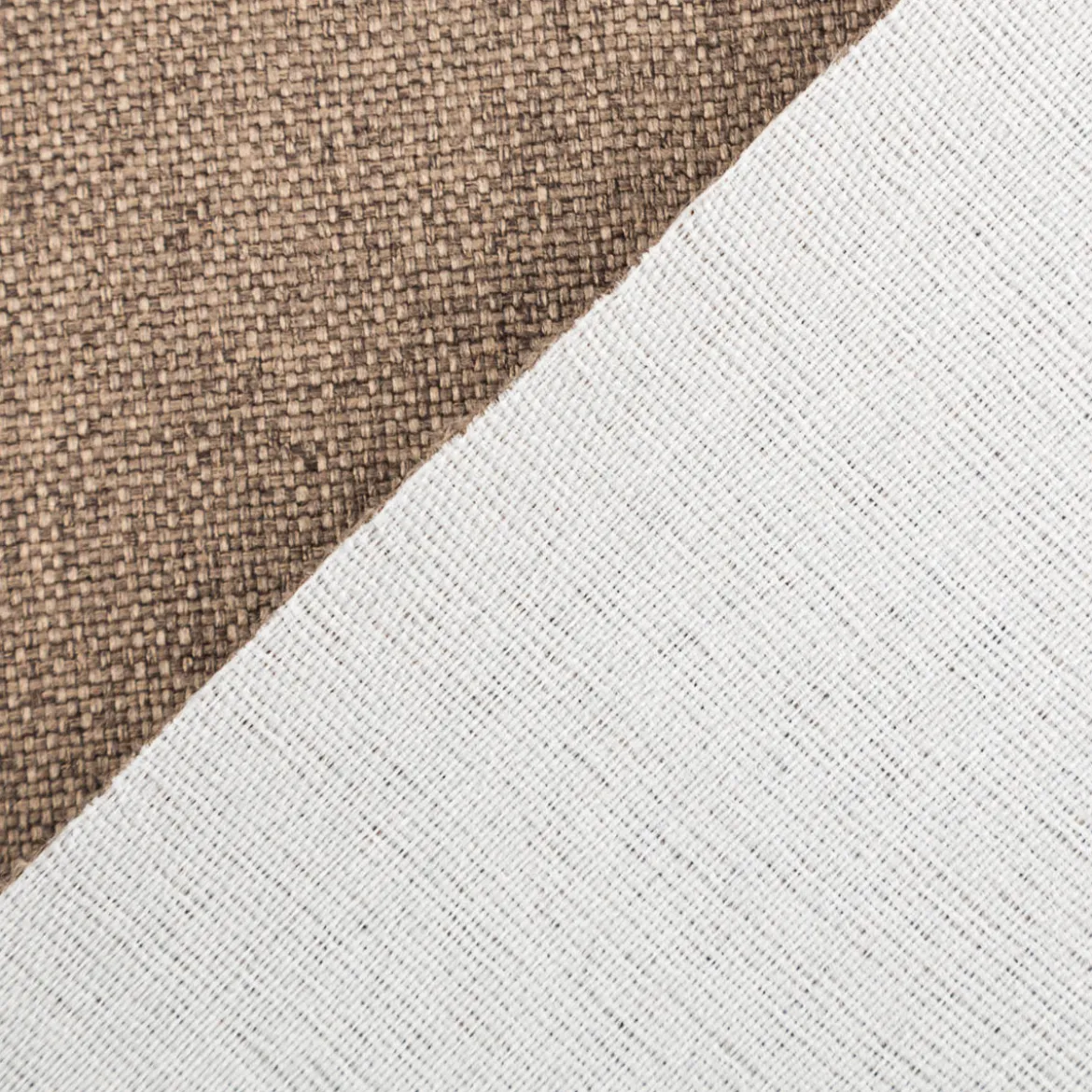 Polsterstoff Riva uni meliert taupe-braun 1,42m Breite