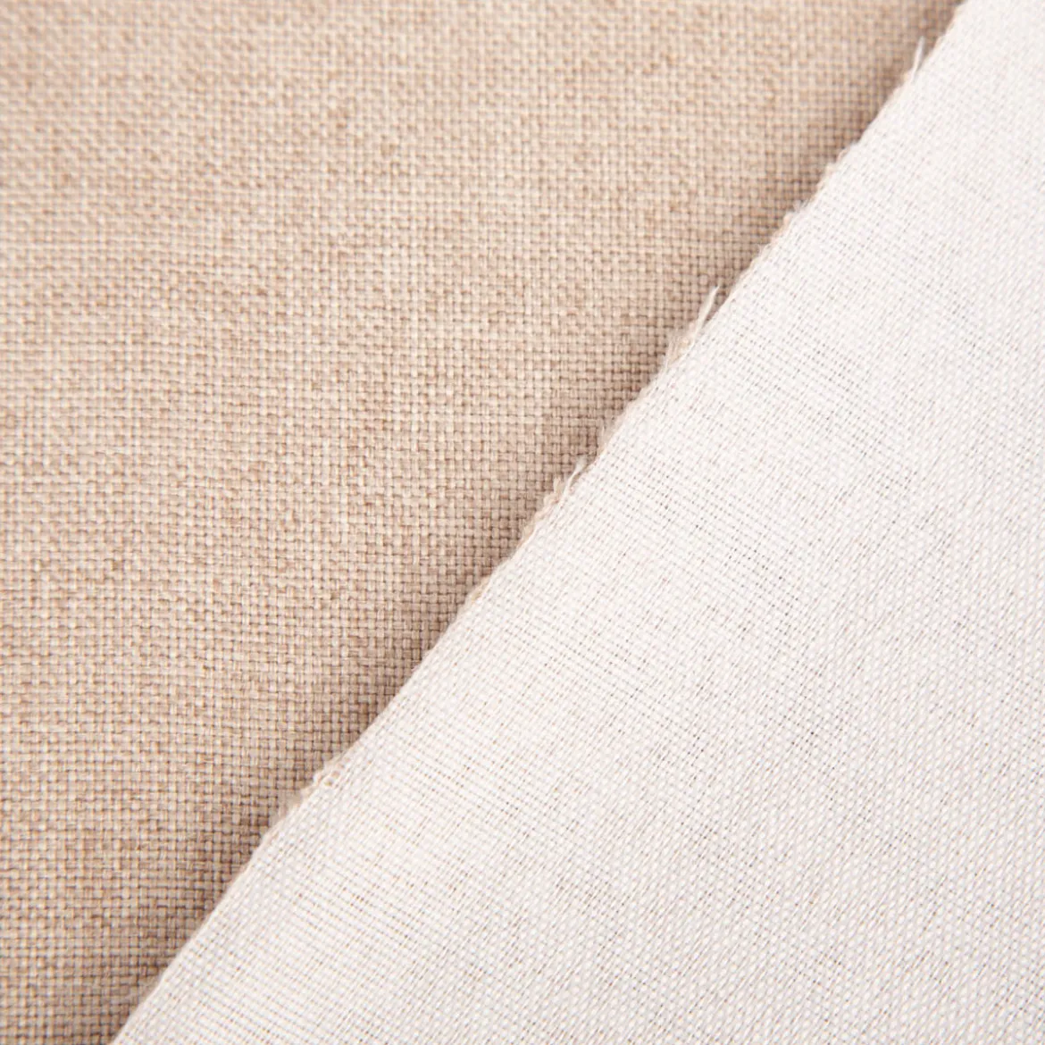 Polsterstoff Riva uni meliert beige 1,42m Breite