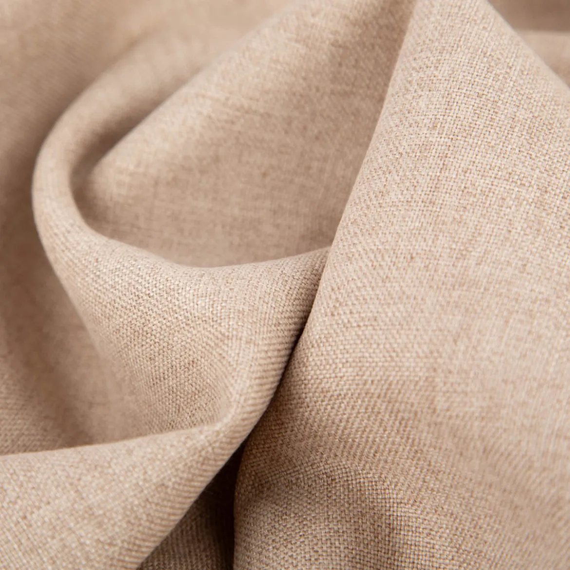 Polsterstoff Riva uni meliert beige 1,42m Breite