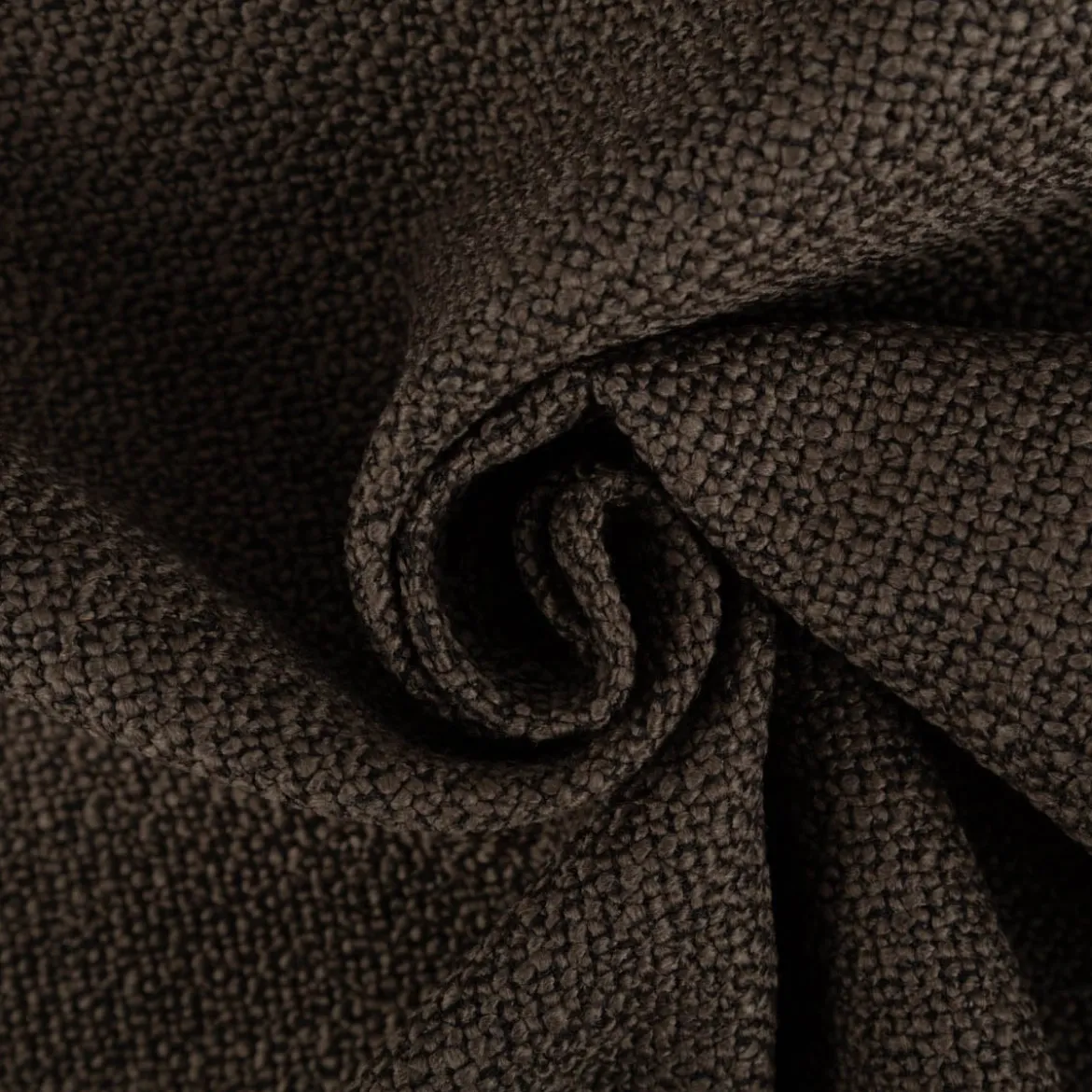 Polsterstoff Strukturgewebe Cross zweifarbig dark grey dunkelgrau 1,40 m Breite