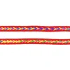 Polyester Band Fischgräten geflochten rot neon Farben Breite: 2cm