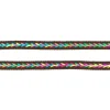 Polyester Band Fischgräten geflochten braun neon Farben Breite: 2cm