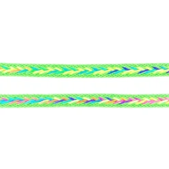 Polyester Band Fischgräten geflochten grün neon Farben Breite: 2cm
