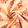 Polyester Stoff beschichtet wasserabweisend Alsachien Dackel Brezel beige karamell 1,40m Breite