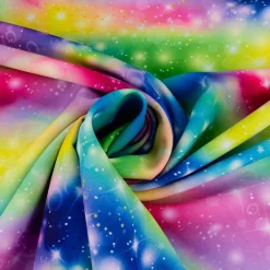 Polyesterstoffe Burlington NEON Clouds Farbverlauf neon 1,5m Breite