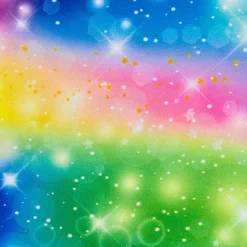Polyesterstoffe Burlington NEON Clouds Farbverlauf neon 1,5m Breite