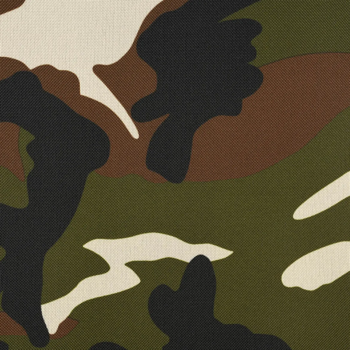 Polyester Stoff Meterware PVC Coating wasserabweisend Camouflage braun grün 1,5m Breite