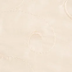 Polyesterstoff Taft Trachten Stickerei Blätter Ranken beige 1,50m Breite