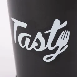 Pommeseimer Tasty Metall schwarz 12x12,5cm