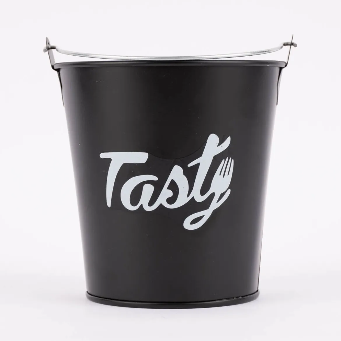 Pommeseimer Tasty Metall schwarz 12x12,5cm